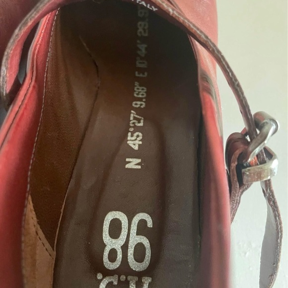 A.S.98 Women's Burgundy Leather Heels - Picture 5 of 8